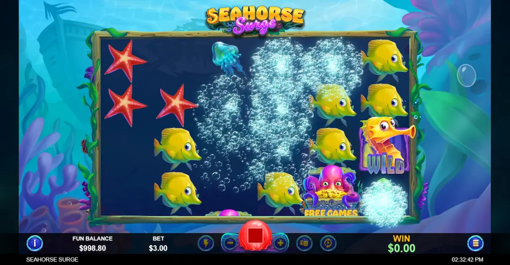 Play RTG’s Seahorse Surge Slot Game Image 11